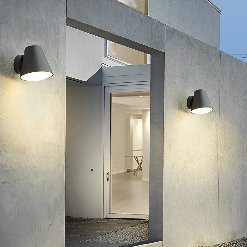 Nacy Cone Shape LED Modern Outdoor Wall Lamp - Image 2