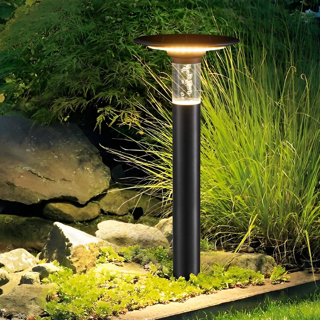 Nancy Solar Round Top Disk Down Path Lighting - Image 5