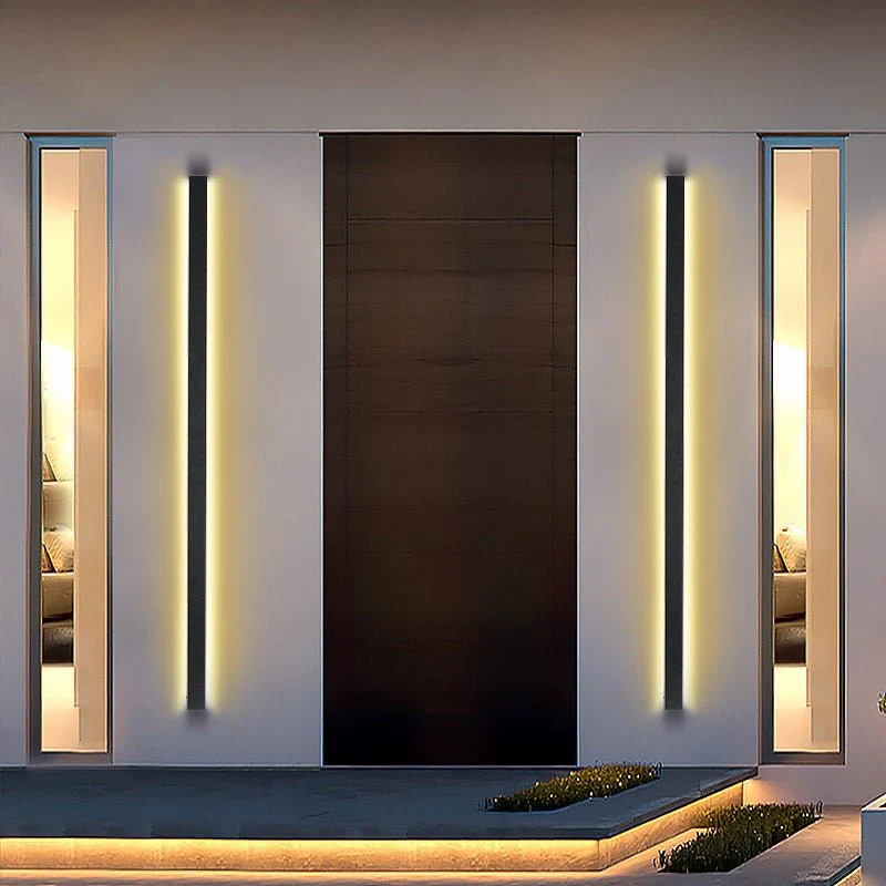 Neal Long LED Linear Modern Outdoor Wall Light - Image 3