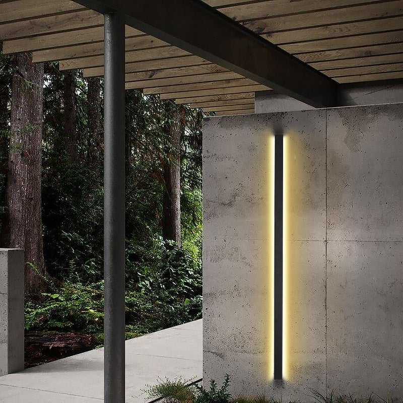 Neal Long LED Linear Modern Outdoor Wall Light - Image 6