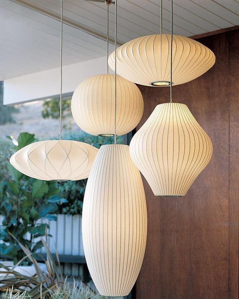Nebula Bubble Mulberry Silk Pendant Lamp - Image 14