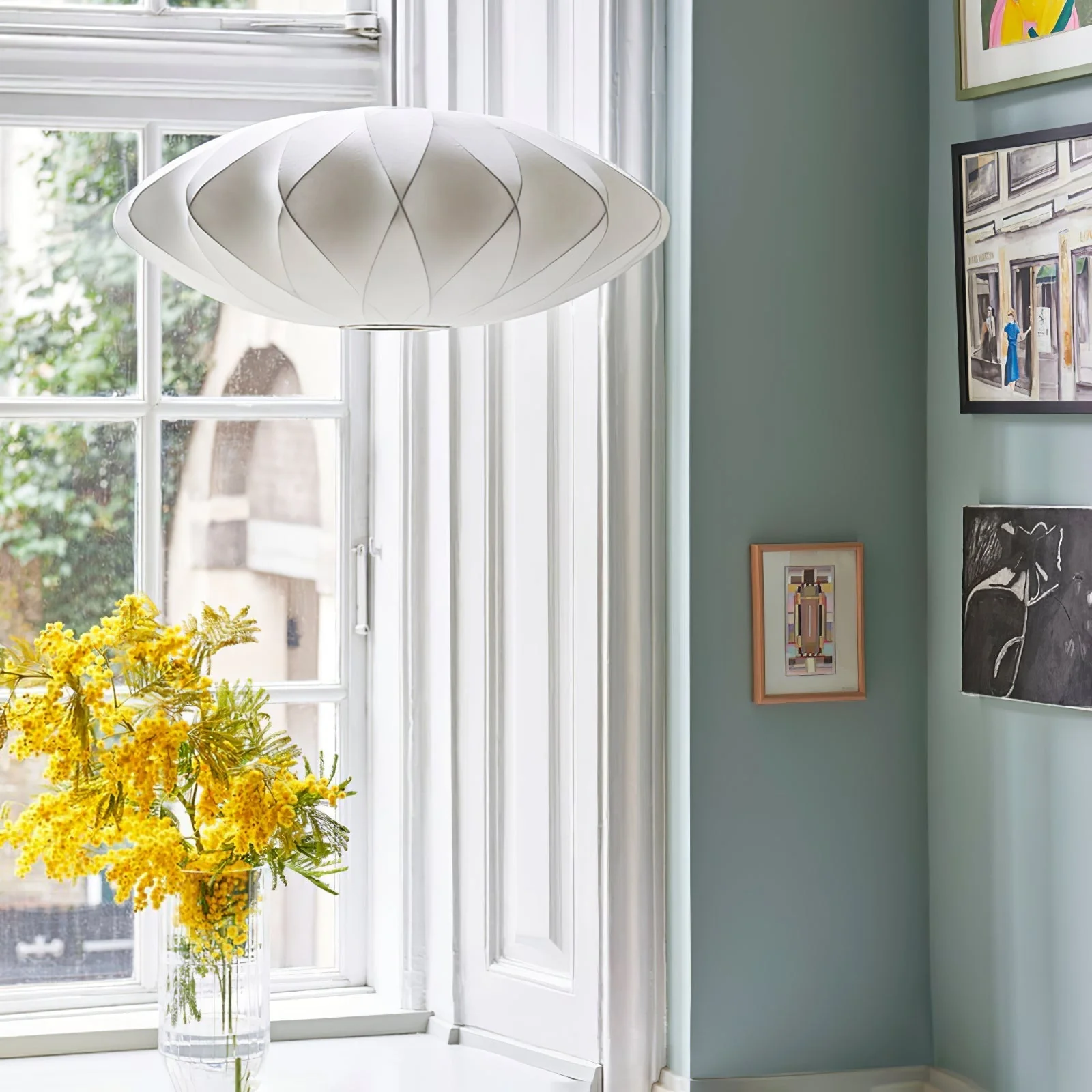 Nebula Bubble Mulberry Silk Pendant Lamp - Image 154