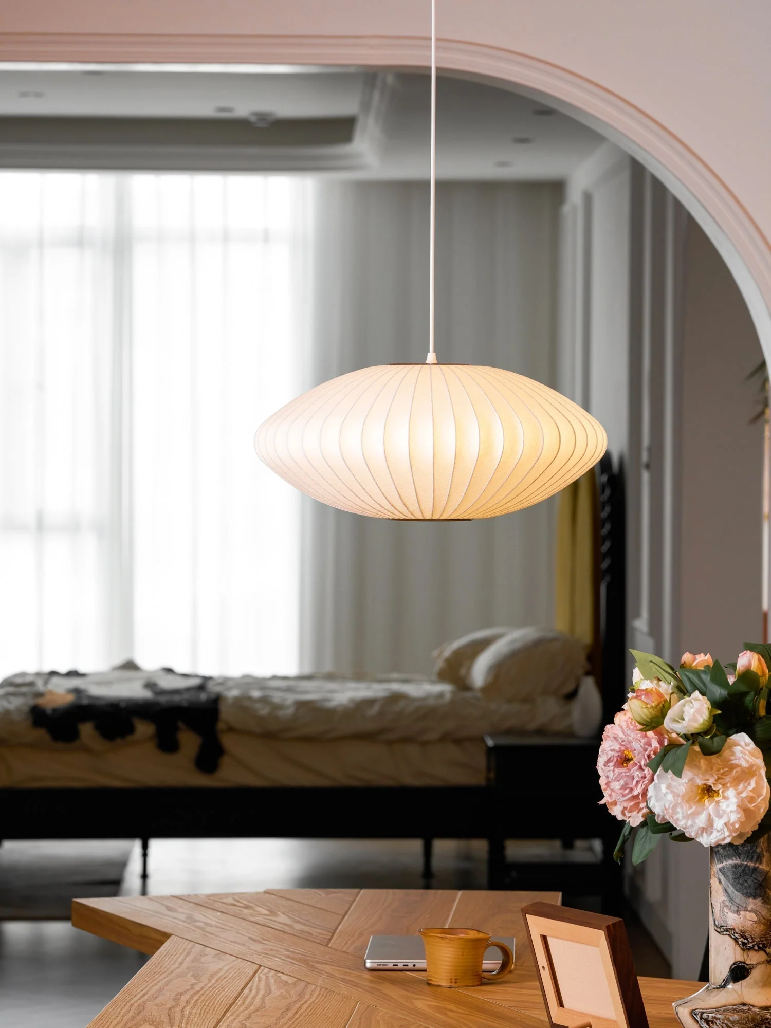 Nebula Bubble Mulberry Silk Pendant Lamp - Image 161