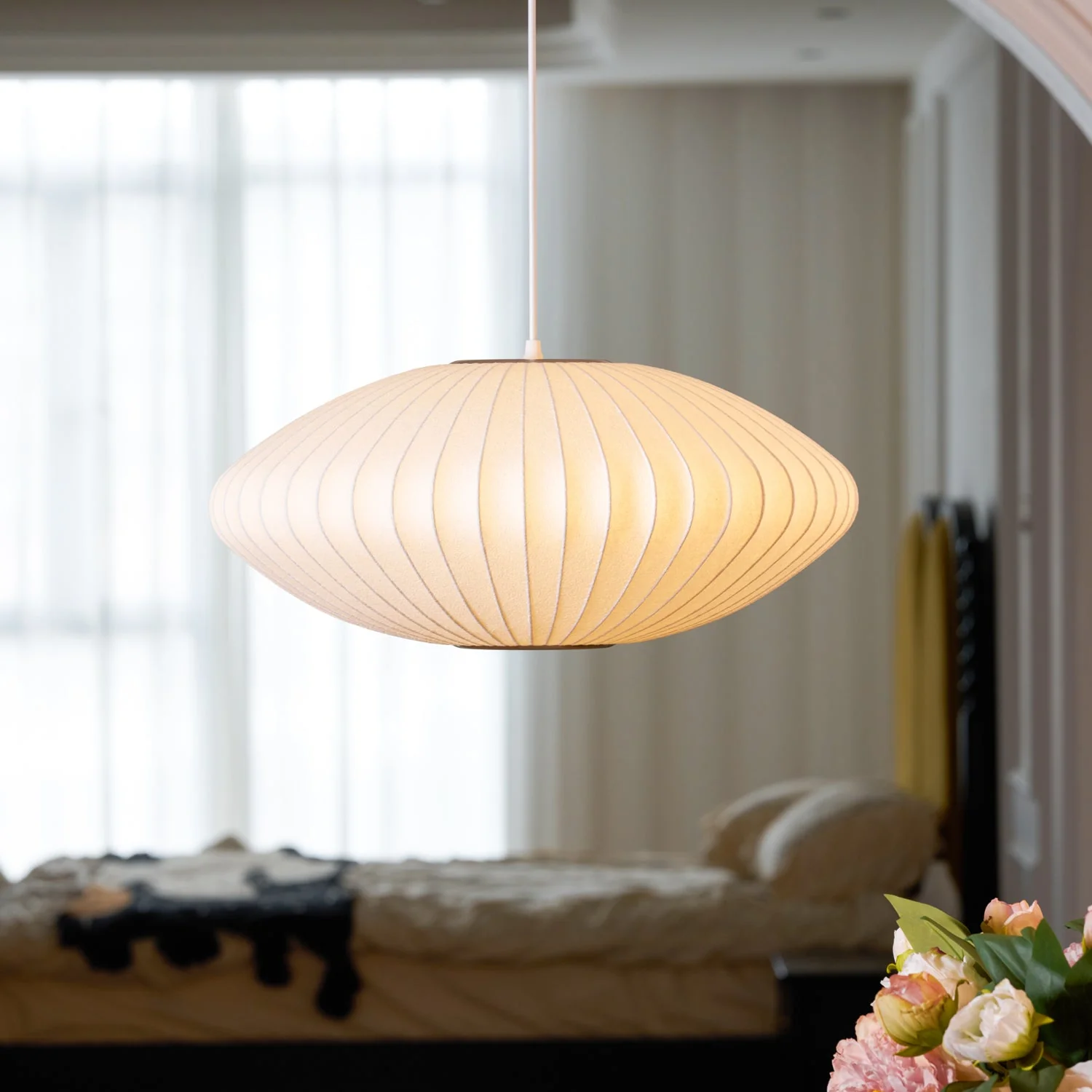 Nebula Bubble Mulberry Silk Pendant Lamp - Image 172