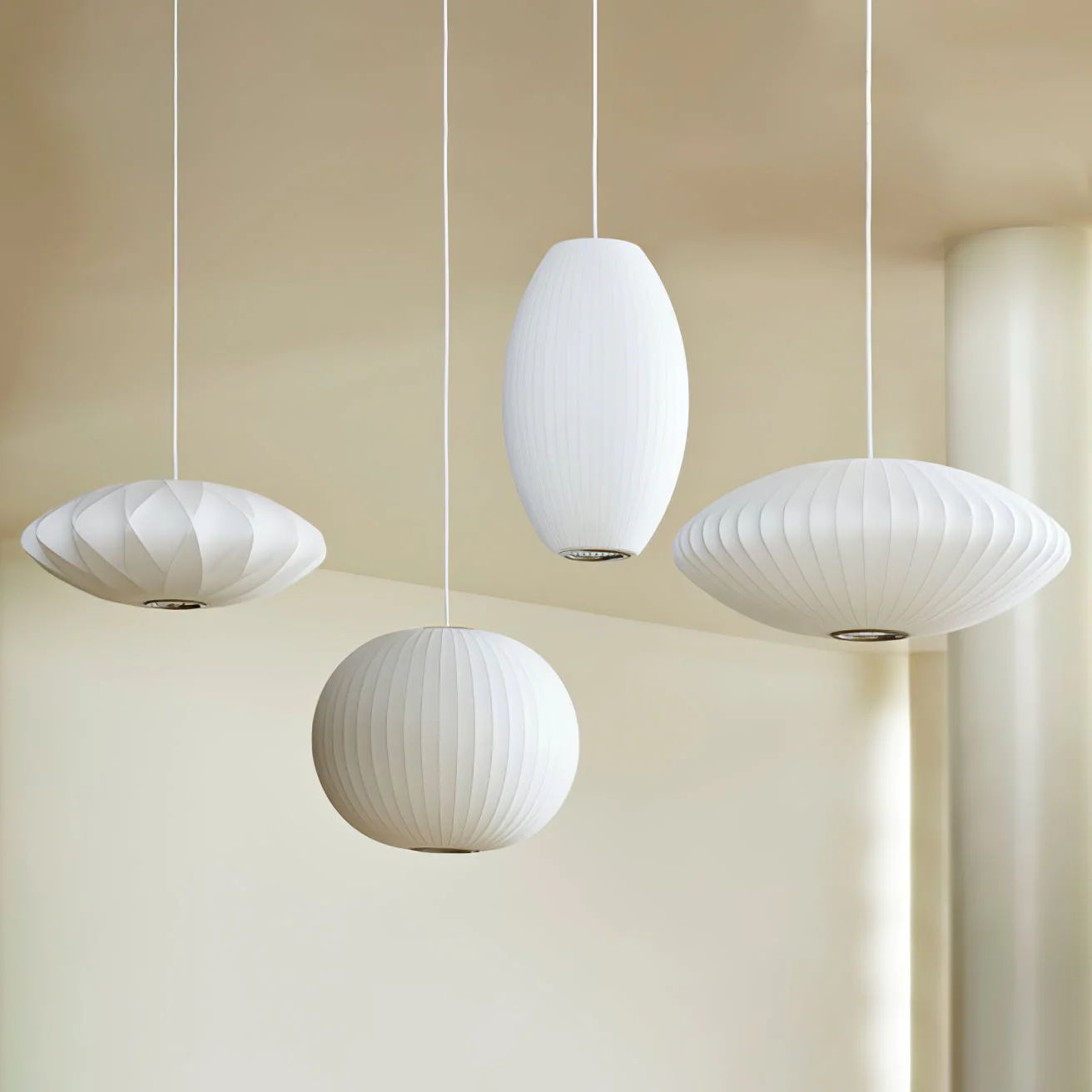 Nebula Bubble Mulberry Silk Pendant Lamp - Image 176