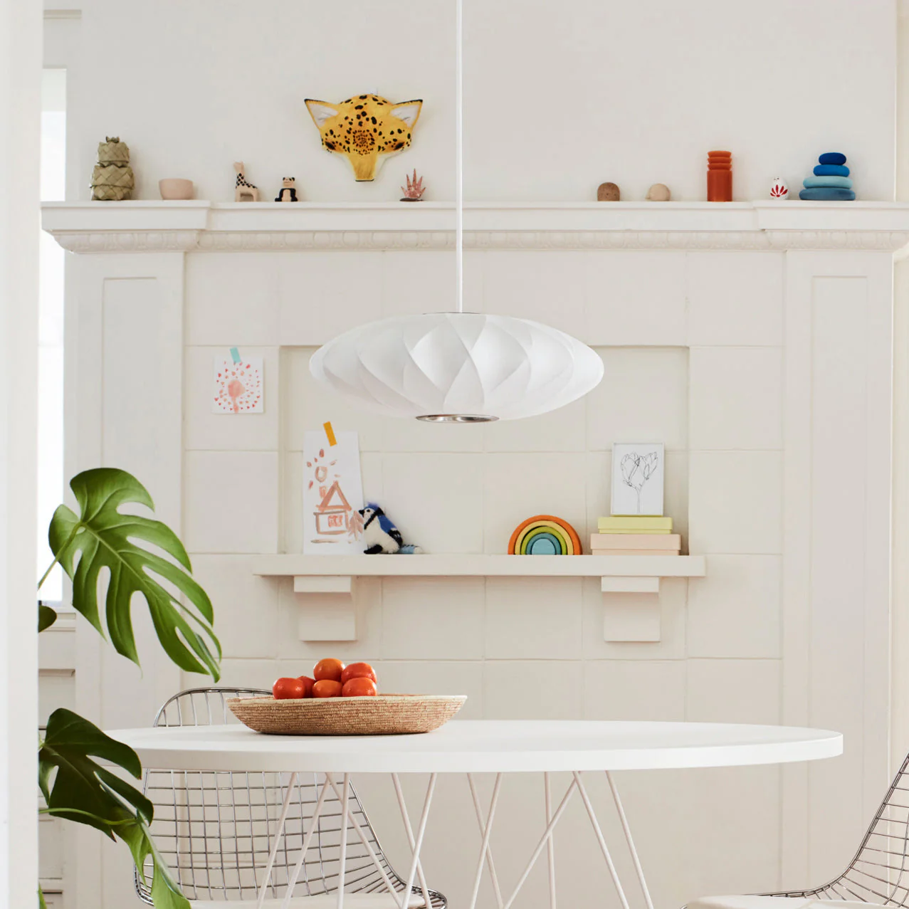 Nebula Bubble Mulberry Silk Pendant Lamp - Image 49