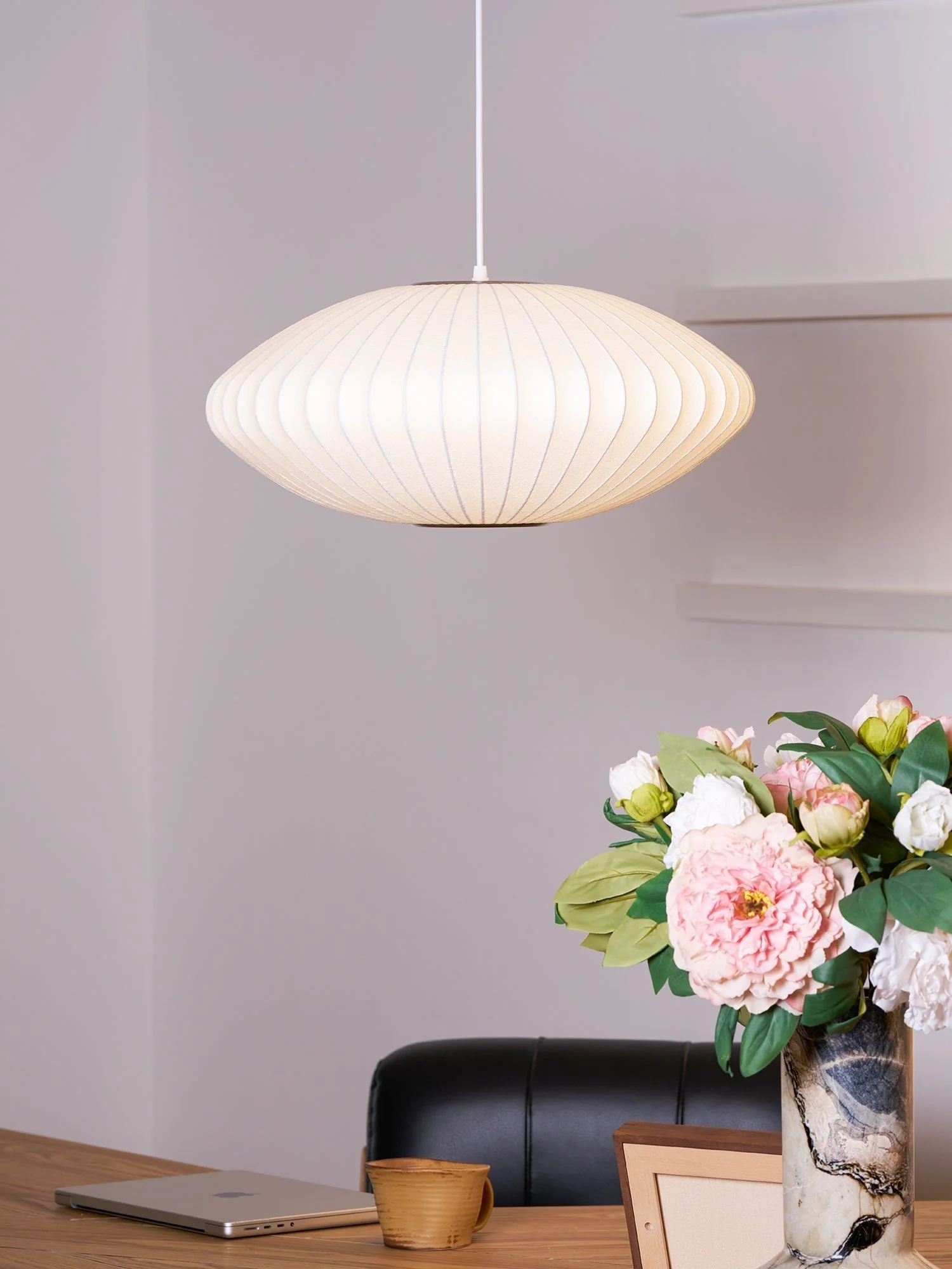 Nebula Bubble Mulberry Silk Pendant Lamp - Image 50