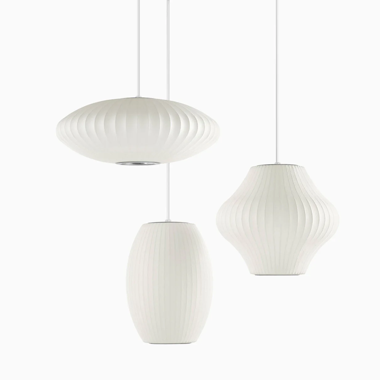 Nebula Bubble Mulberry Silk Pendant Lamp - Image 58