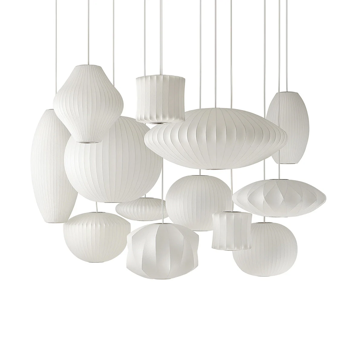 Nebula Bubble Mulberry Silk Pendant Lamp - Image 66