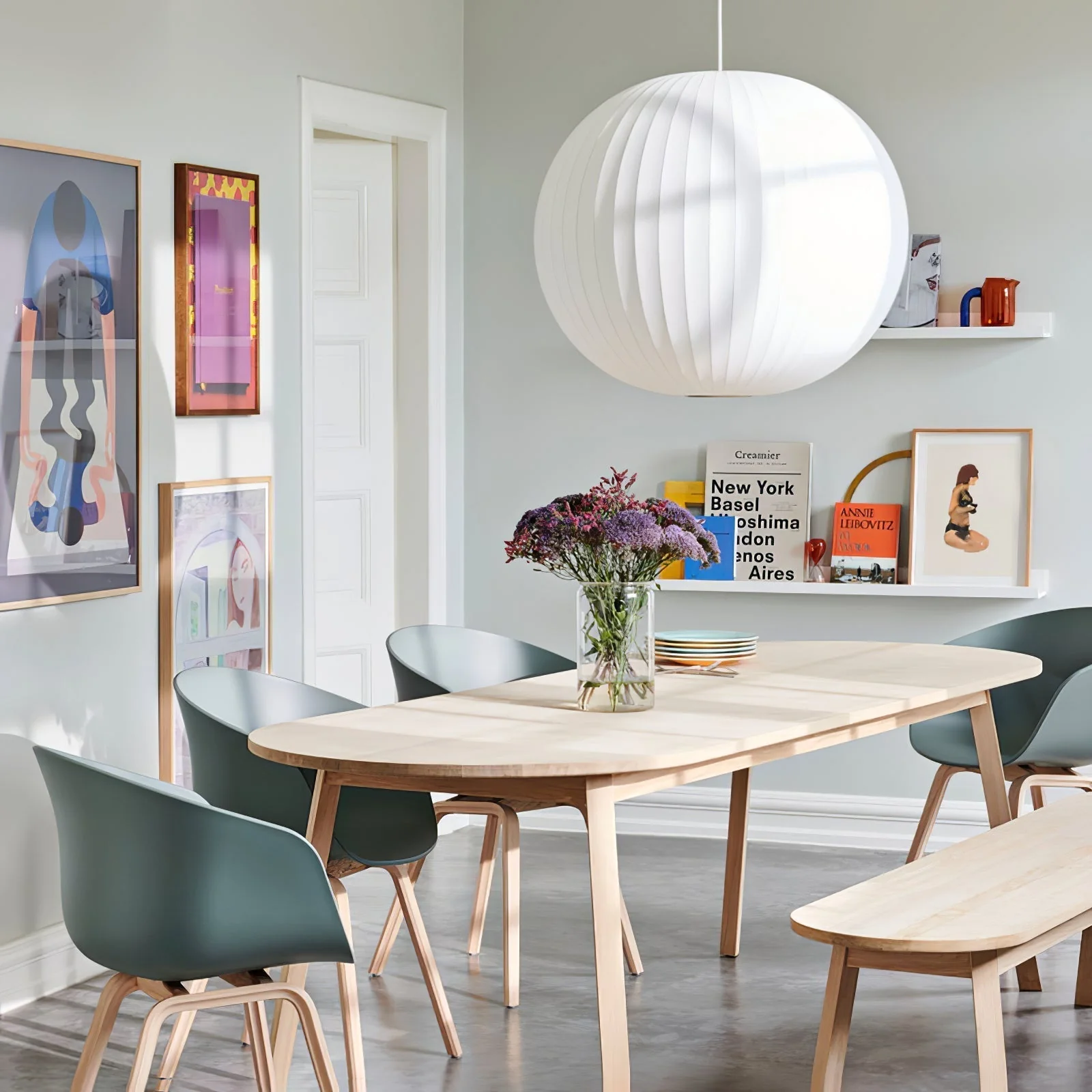 Nebula Bubble Mulberry Silk Pendant Lamp - Image 83