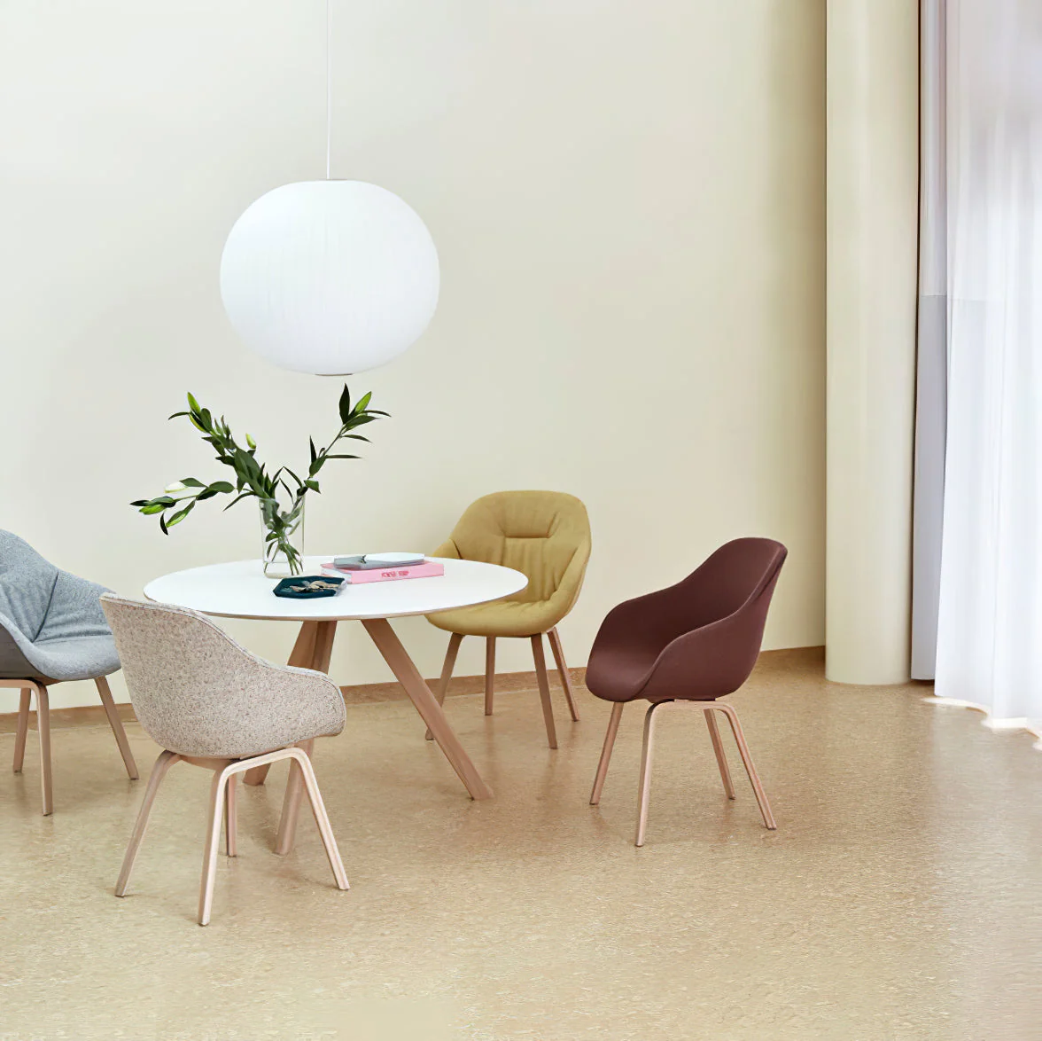 Nebula Bubble Mulberry Silk Pendant Lamp - Image 96