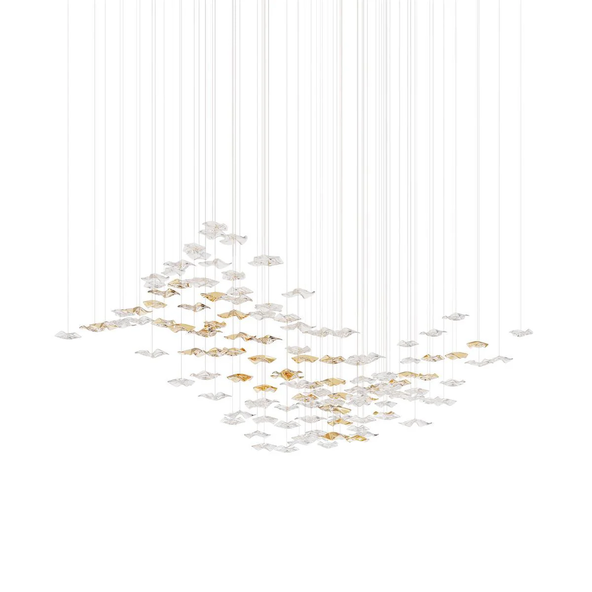 Nephele Crystal Leaf Chandelier - Image 2