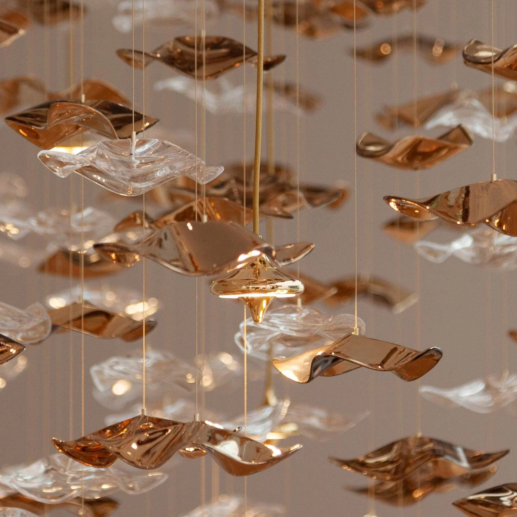 Nephele Crystal Leaf Chandelier - Image 62