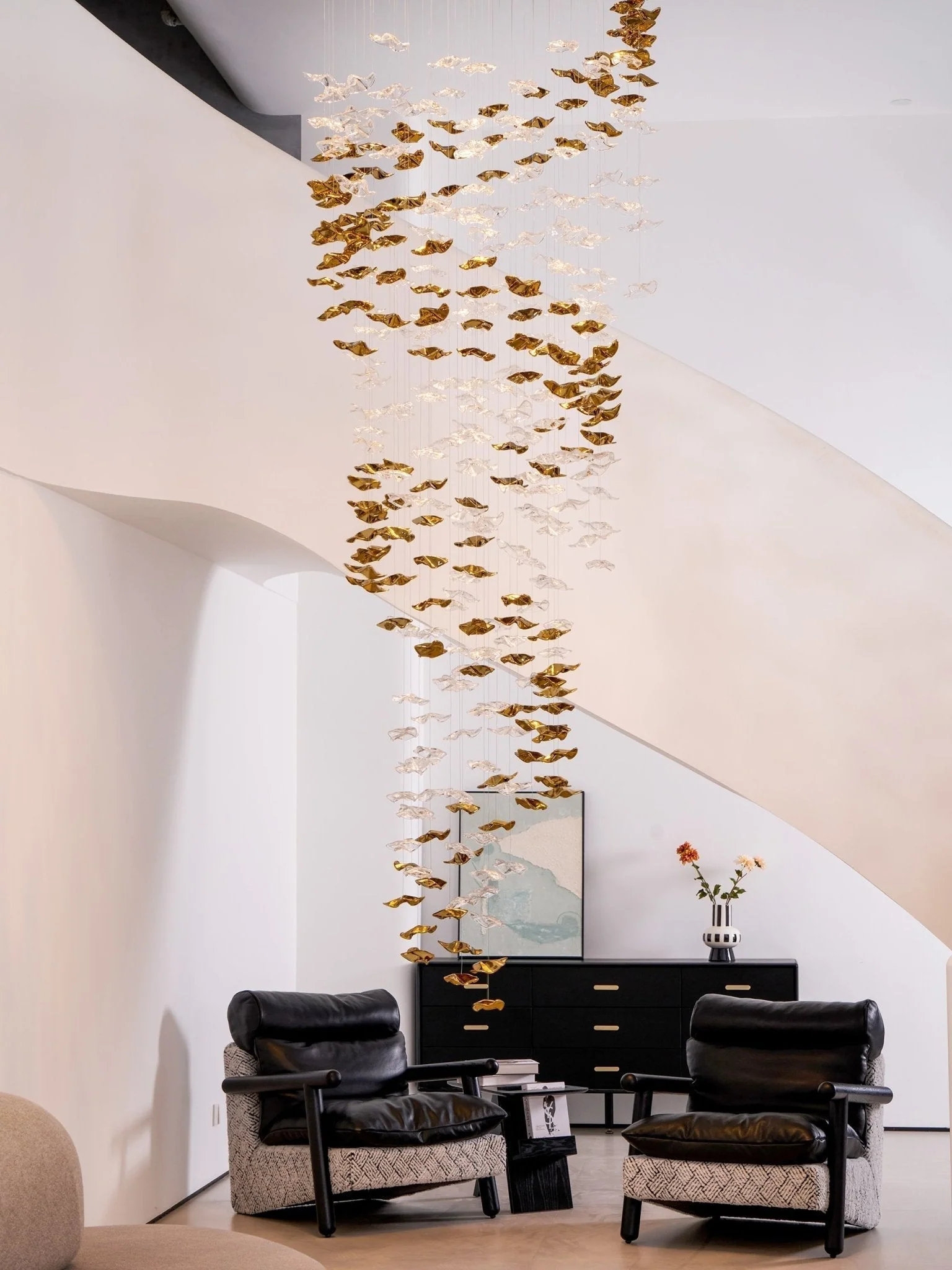 Nephele Crystal Leaf Chandelier - Image 90