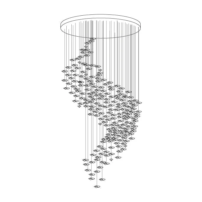 Nephele Crystal Leaf Chandelier - Image 99