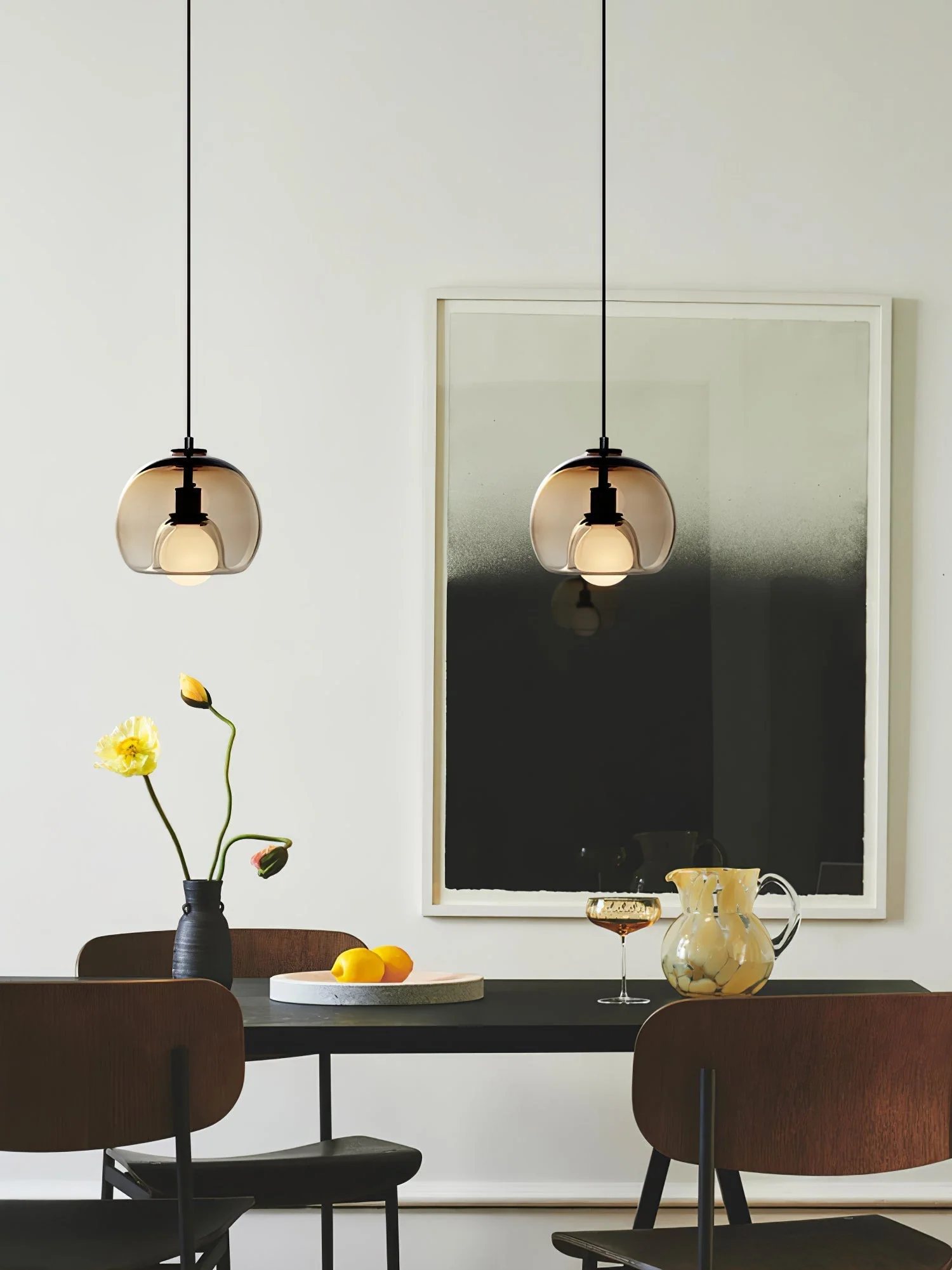 Neritha Glass Contemporary Pendant Light - Image 8