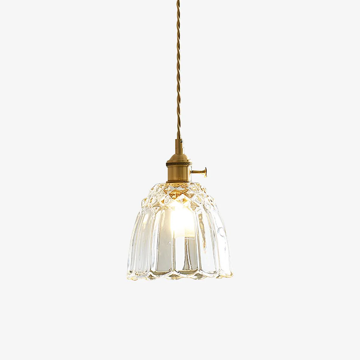 Nerithce Brass & Glass Luxurious Pendant Light - Image 9