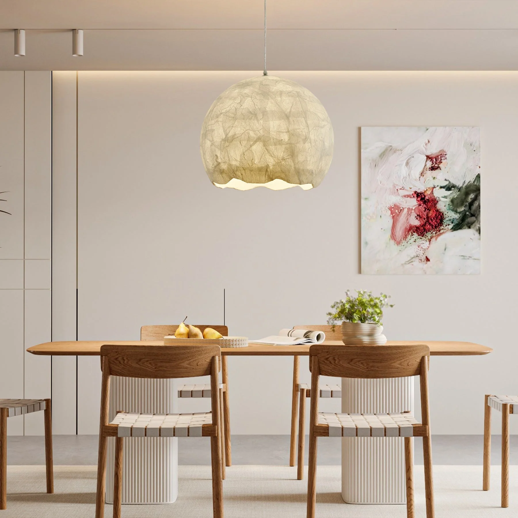 Nest Organic Silk Pendant Lamp - Image 5