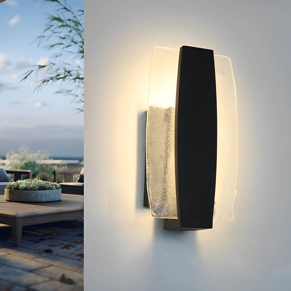 Nicole Handmade Bubbles Modern Glass Outdoor Wall Light