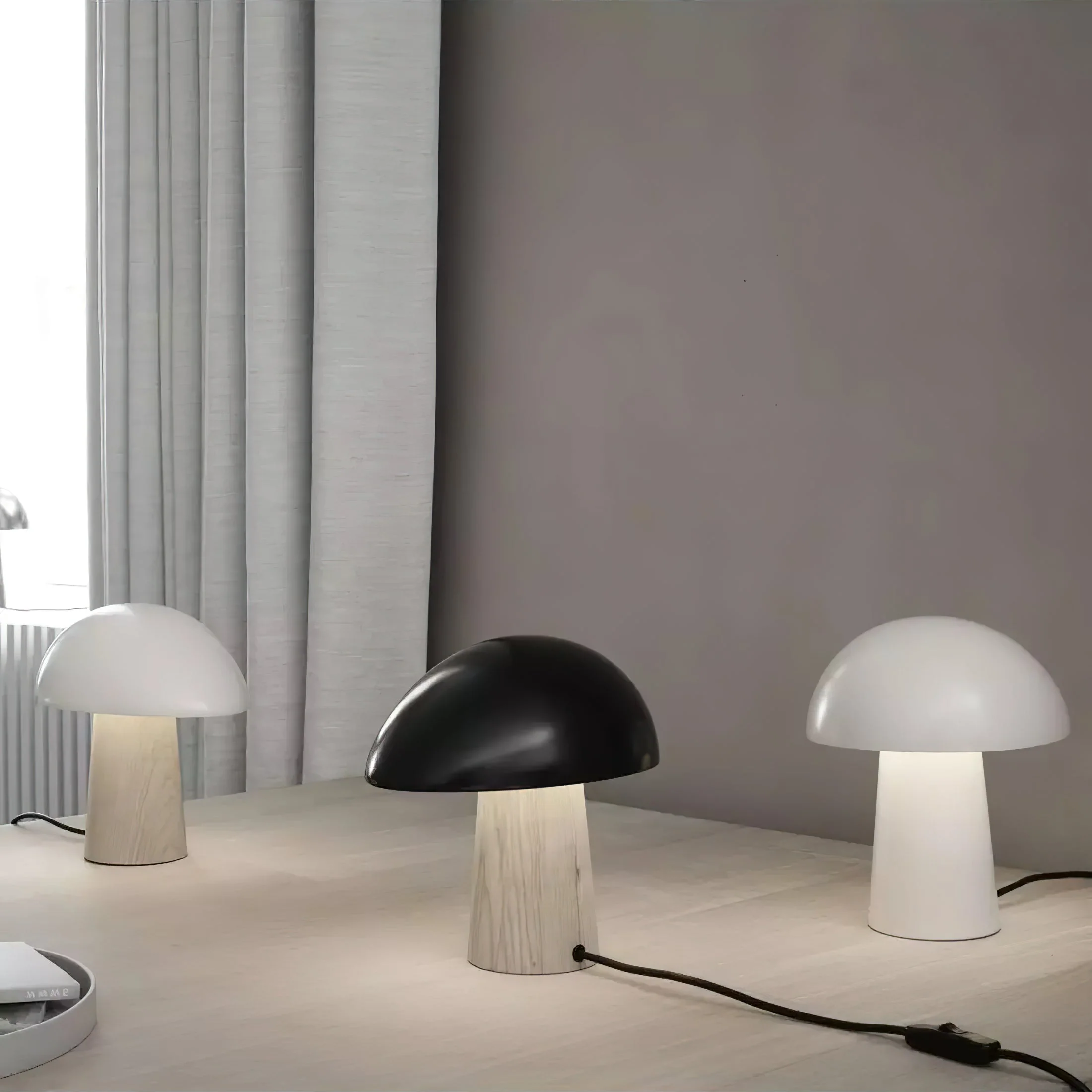 Night Farmhouse Resin Table Lamp - Image 9