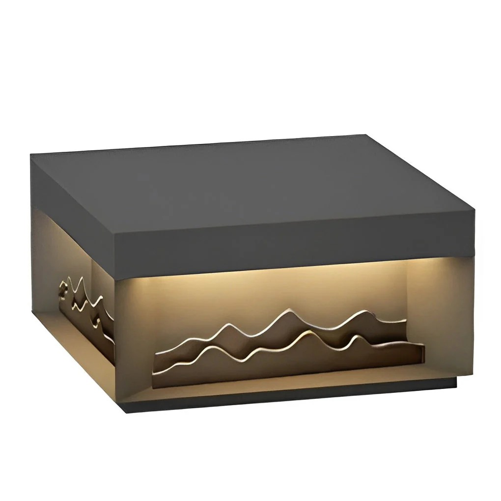 Niole Scenery LED Modern Steel Outdoor Fence Post Lights - Image 6
