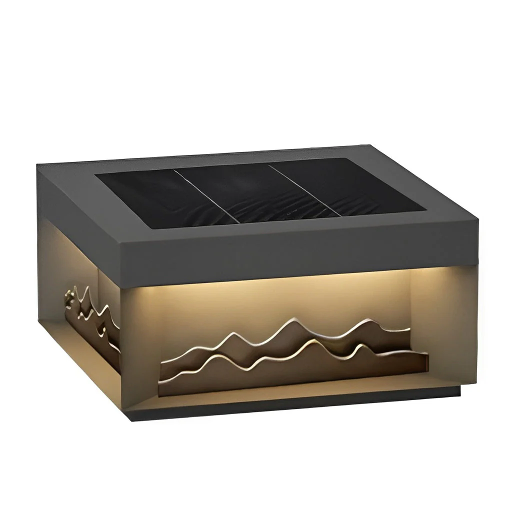 Niole Scenery LED Modern Steel Outdoor Fence Post Lights - Image 7