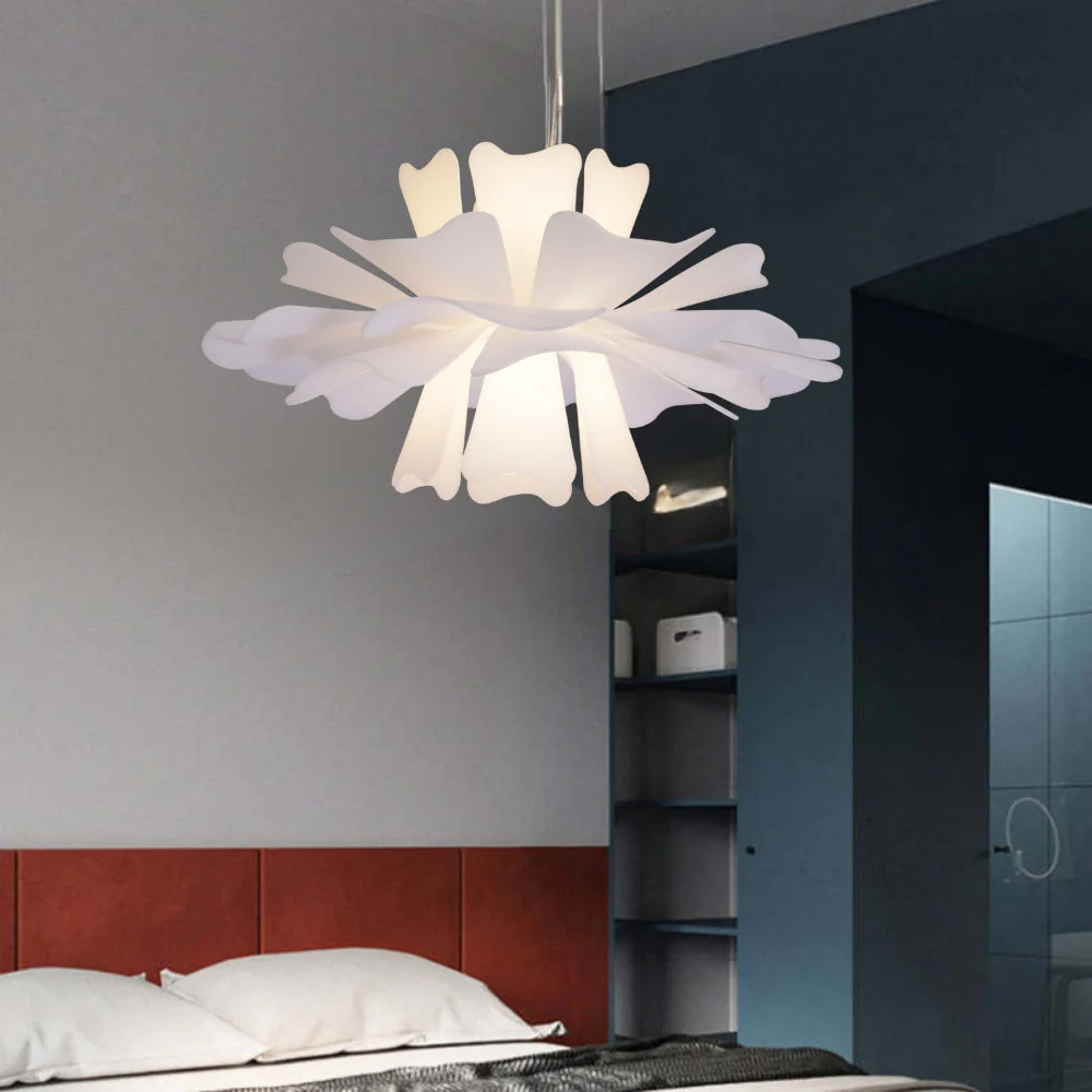 Niva Elegant Flower Pendant Light White - Image 4