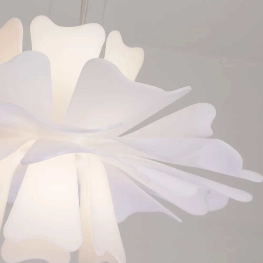 Niva Elegant Flower Pendant Light White - Image 6