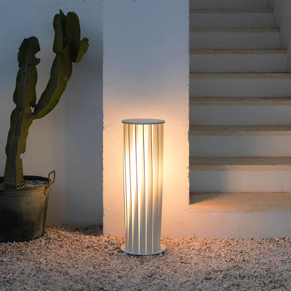 Noble Twisted Modern Solar Outdoor Lawn Lights - Image 3