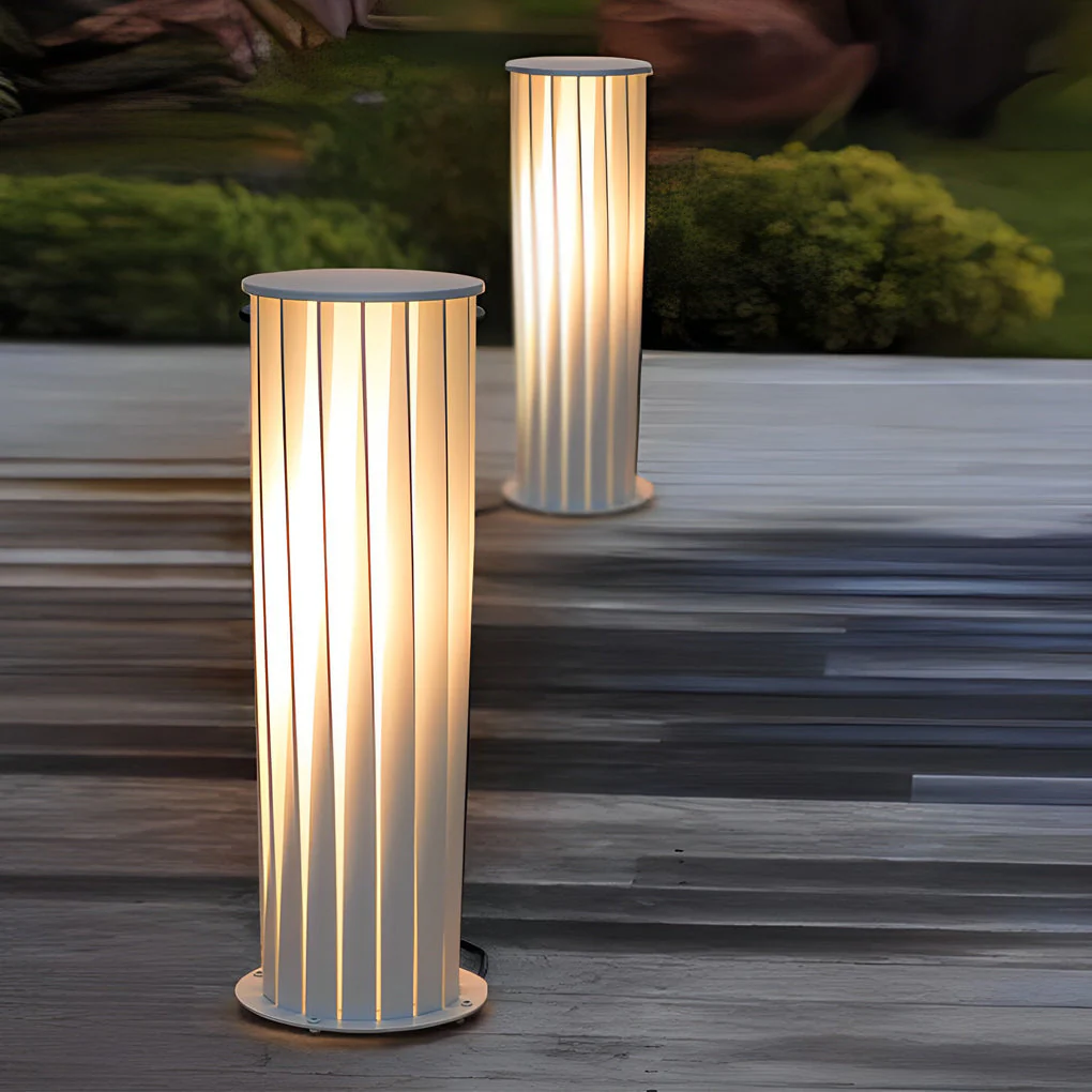 Noble Twisted Modern Solar Outdoor Lawn Lights - Image 5