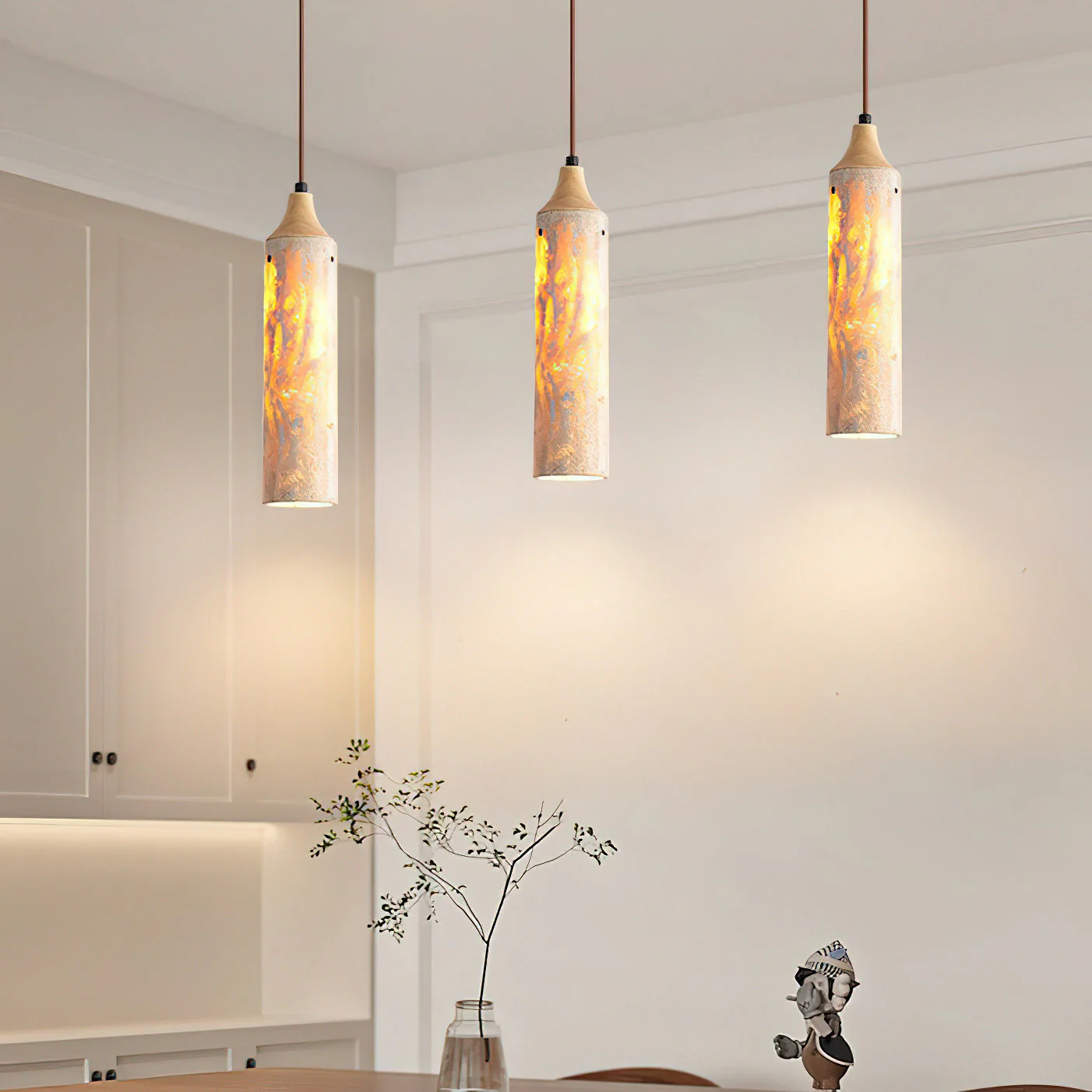 Nocni Wabi-Sabi Travertine Pendant Light - Image 6