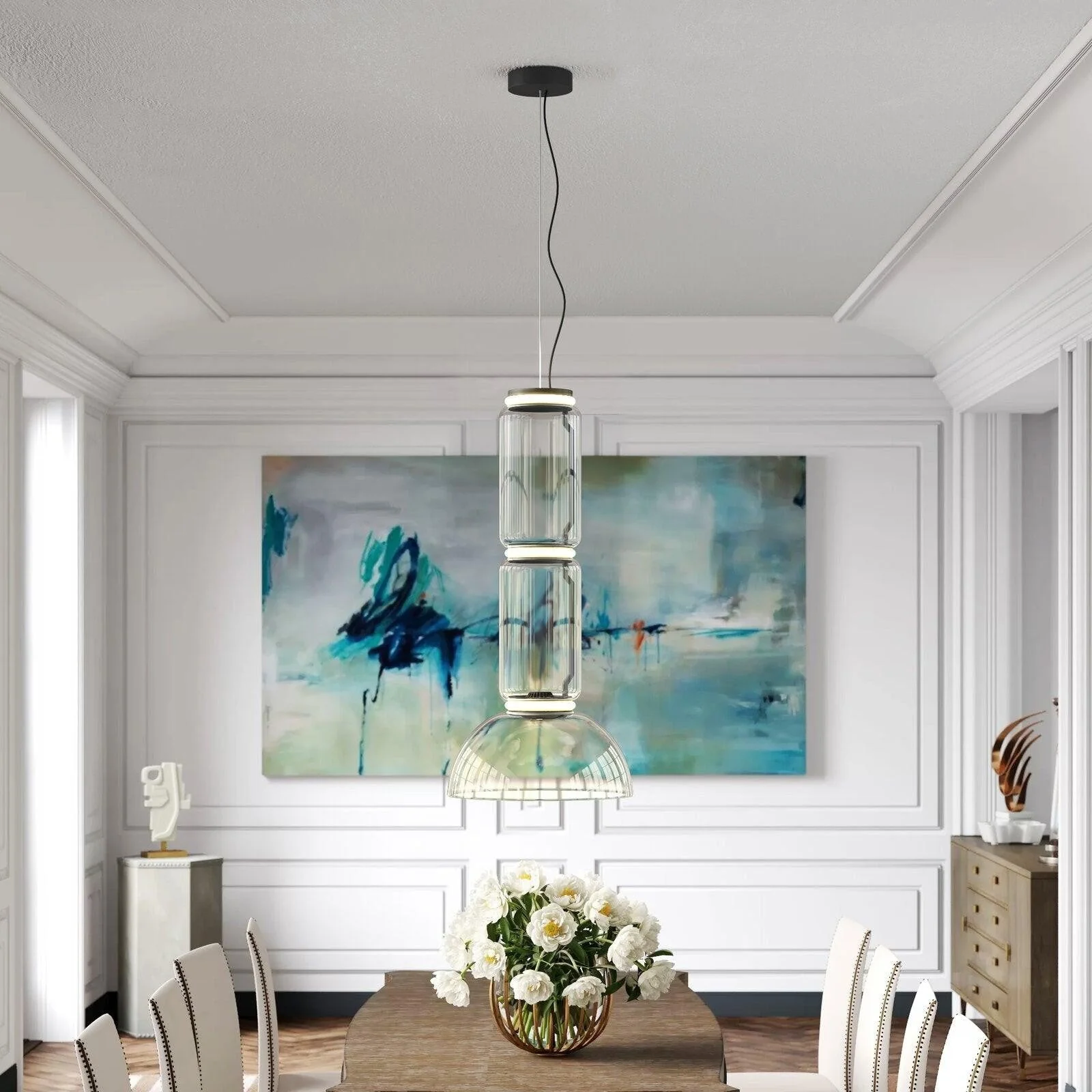Noctambule Modern Glass Pendant Light - Image 15