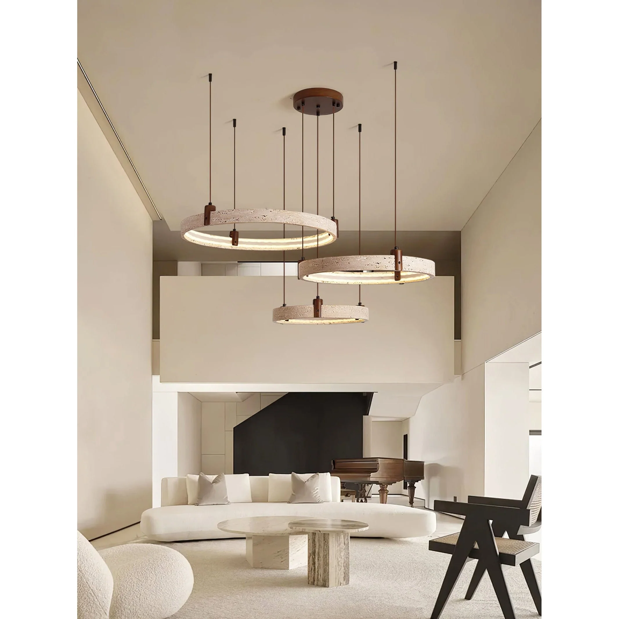 Nogy Wabi-Sabi Travertine Chandelier - Image 14