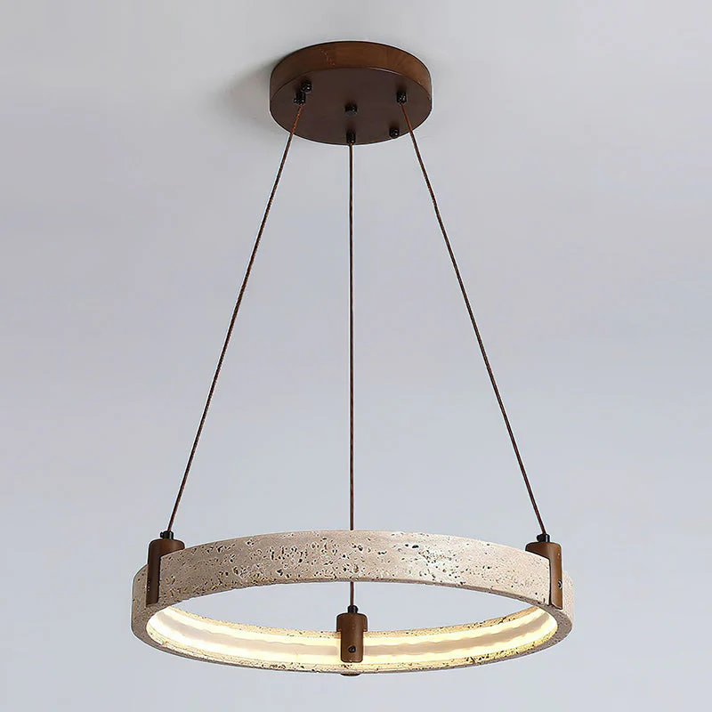 Nogy Wabi-Sabi Travertine Chandelier - Image 30