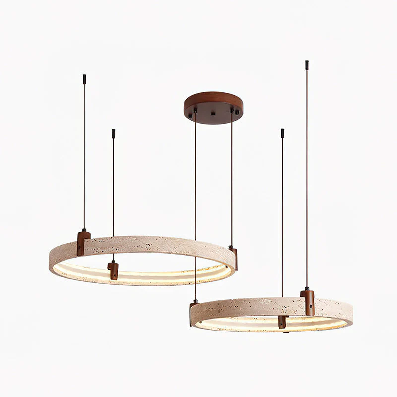 Nogy Wabi-Sabi Travertine Chandelier - Image 32