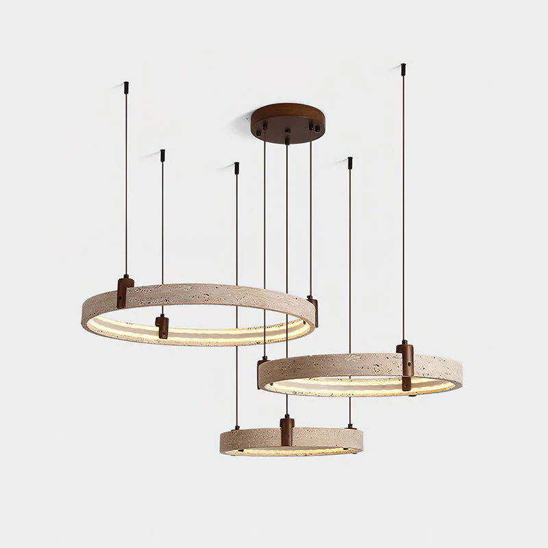 Nogy Wabi-Sabi Travertine Chandelier - Image 35