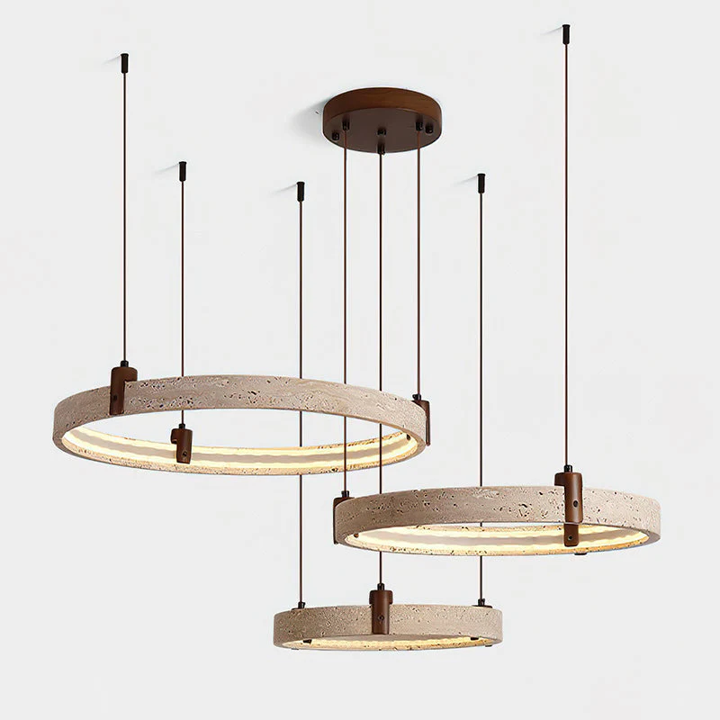Nogy Wabi-Sabi Travertine Chandelier - Image 37