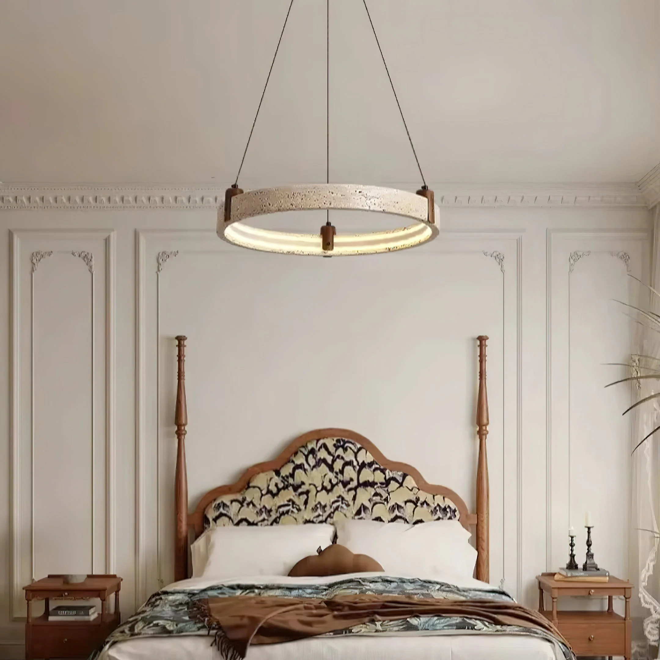 Nogy Wabi-Sabi Travertine Chandelier - Image 4