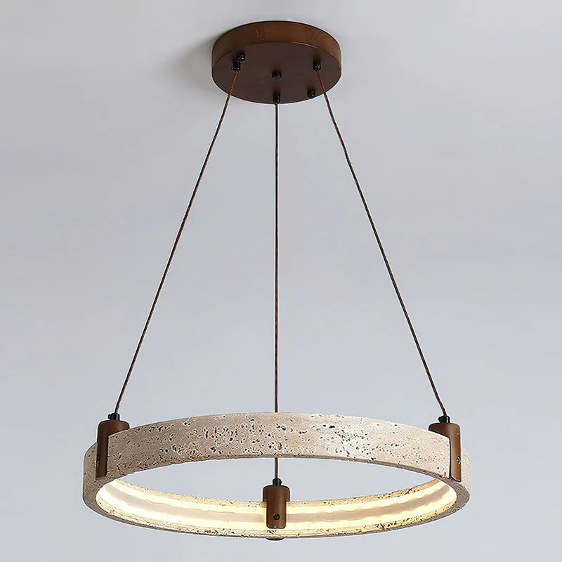 Nogy Wabi-Sabi Travertine Chandelier - Image 42