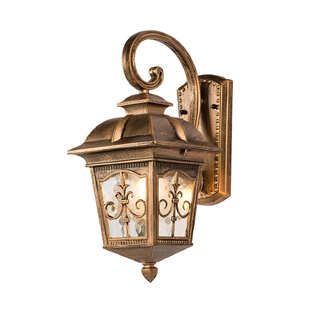 Noine Retro Elegant LED European Glass Outdoor Wall Lights - Image 5