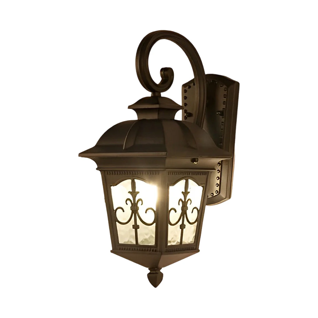 Noine Retro Elegant LED European Glass Outdoor Wall Lights - Image 6