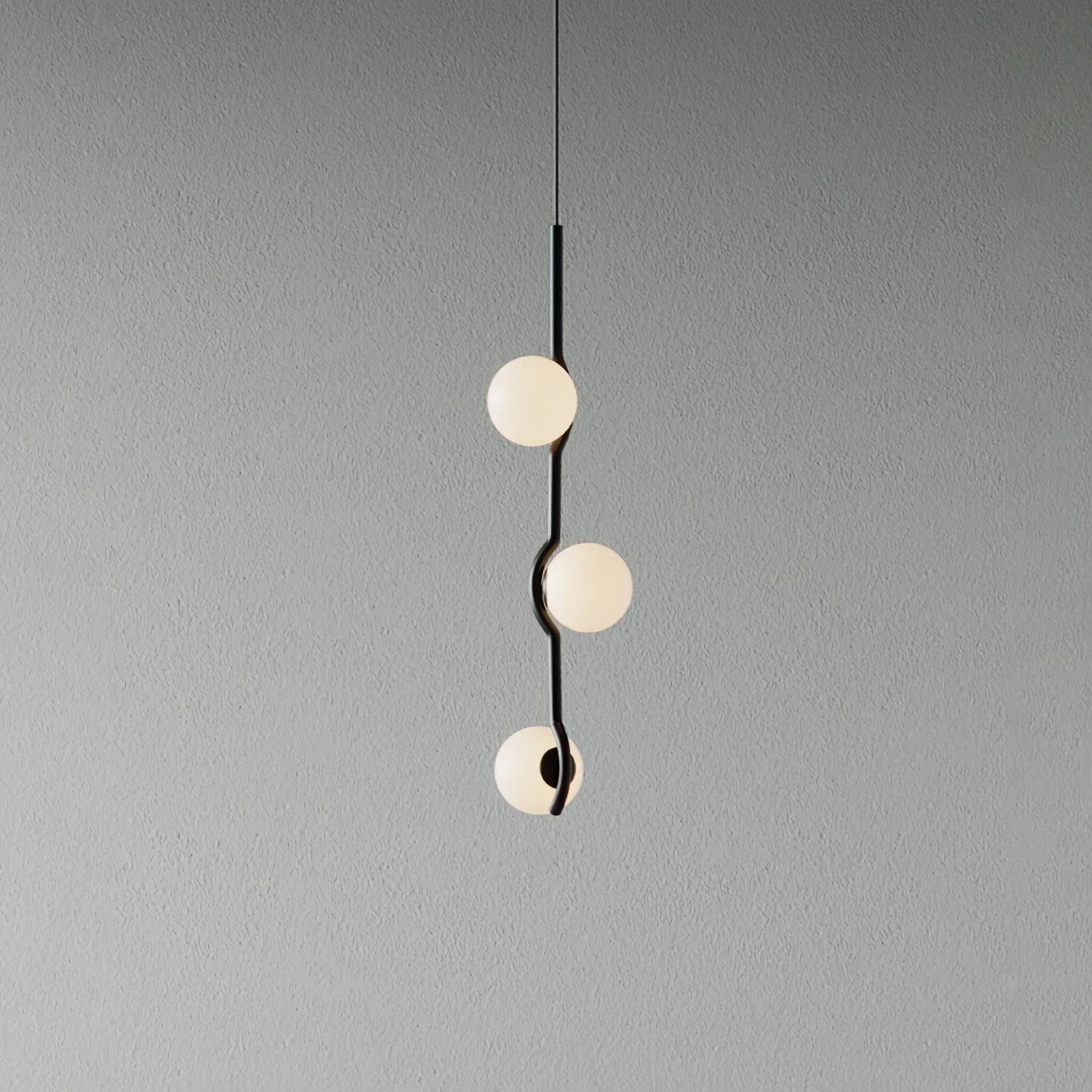 Noir Minimalist Glass Pendant Light - Image 12