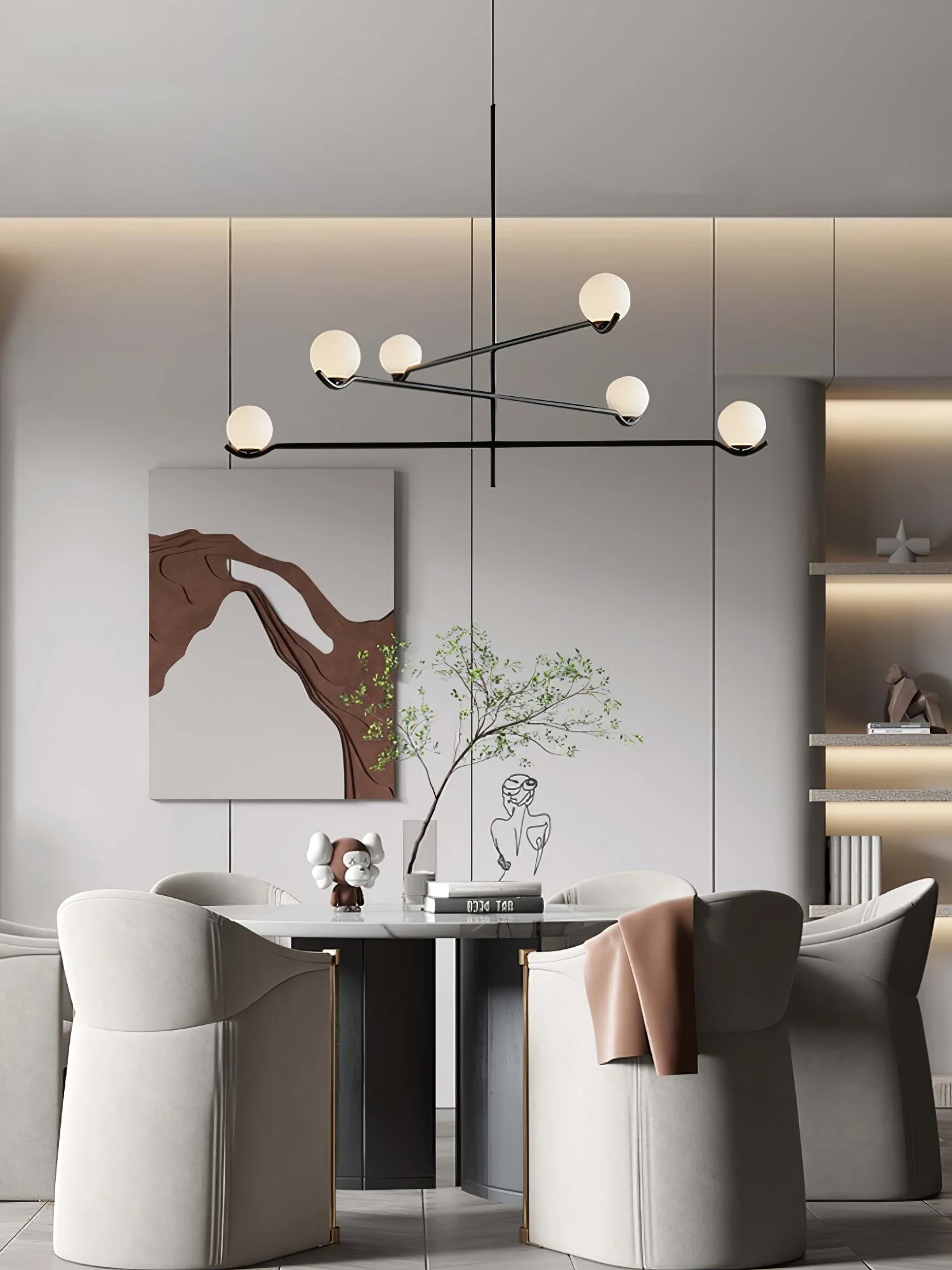 Noir Minimalist Glass Pendant Light - Image 26