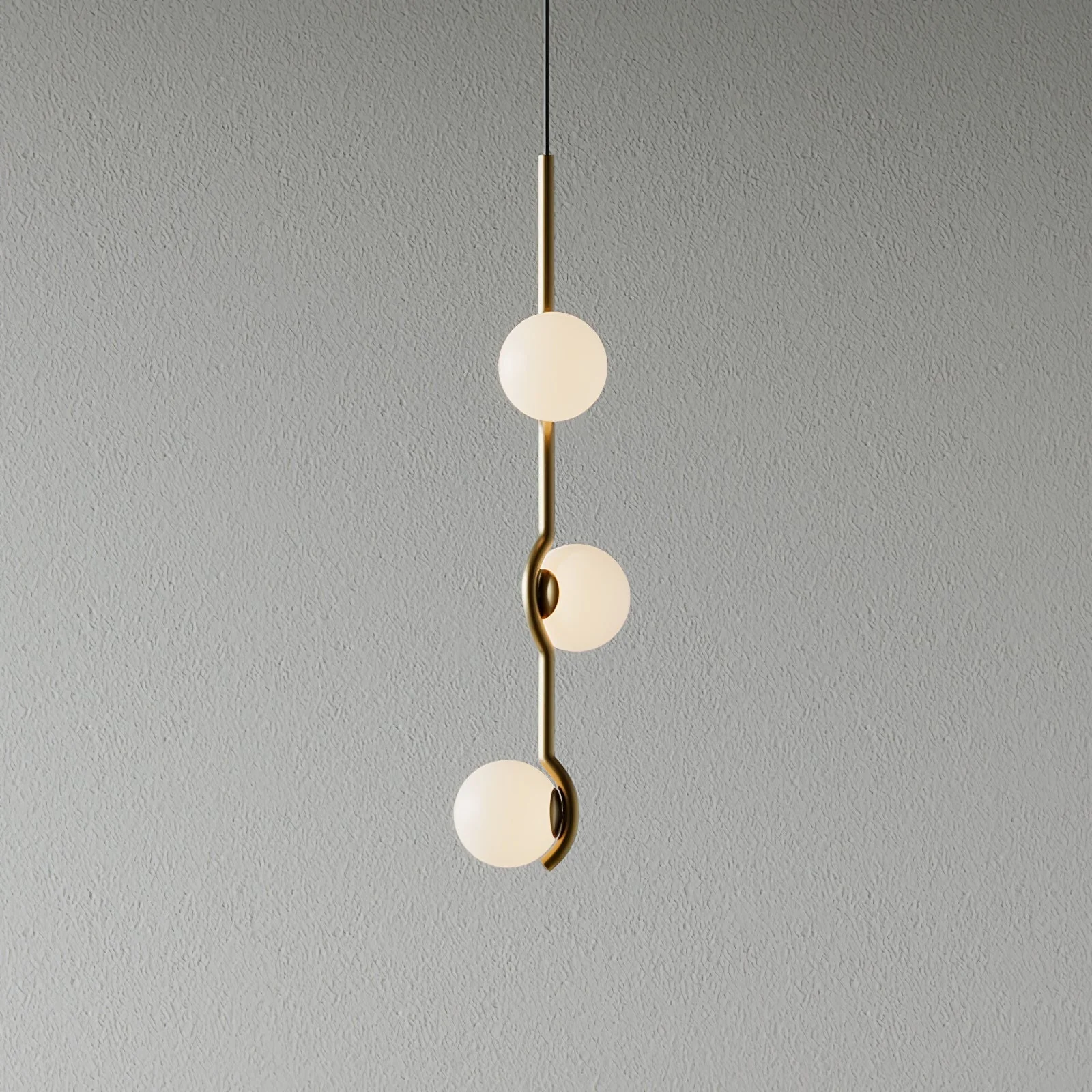 Noir Minimalist Glass Pendant Light - Image 3