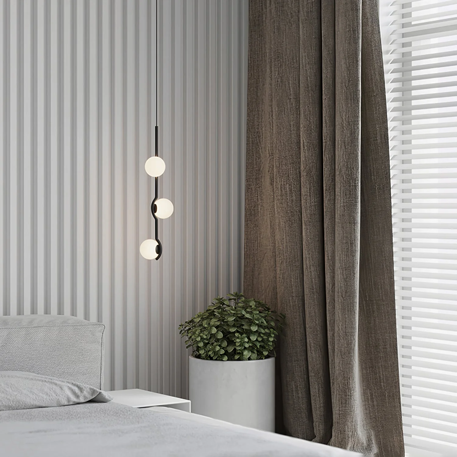 Noir Minimalist Glass Pendant Light - Image 37