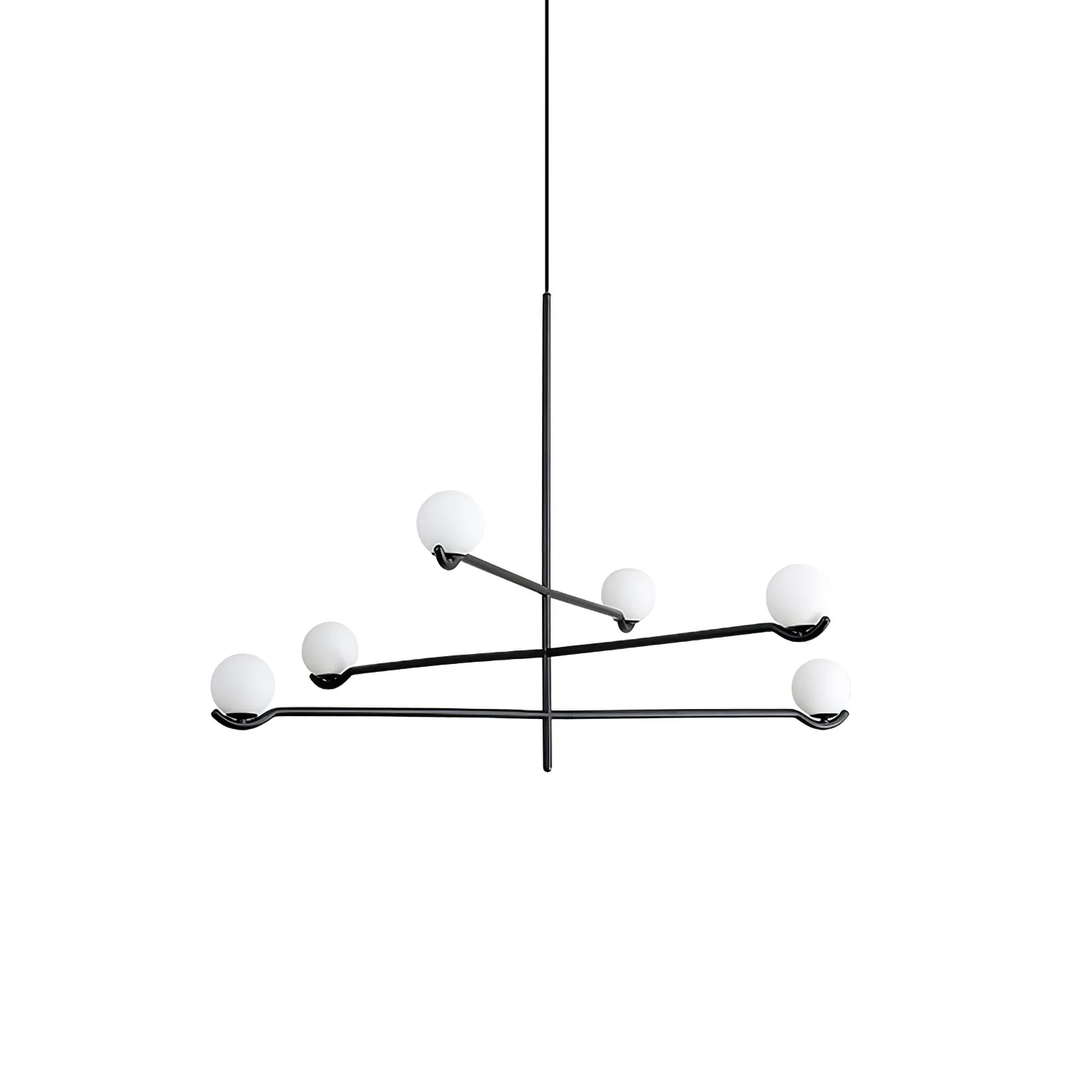 Noir Minimalist Glass Pendant Light - Image 45