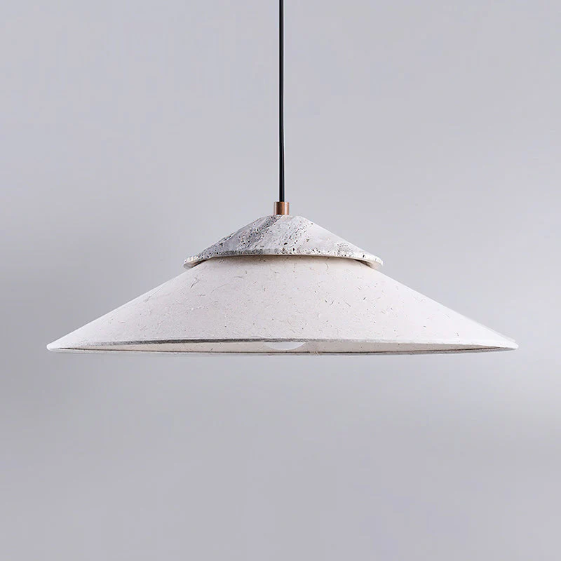 Nordglimt Wabi-Sabi Travertine Pendant Light - Image 16