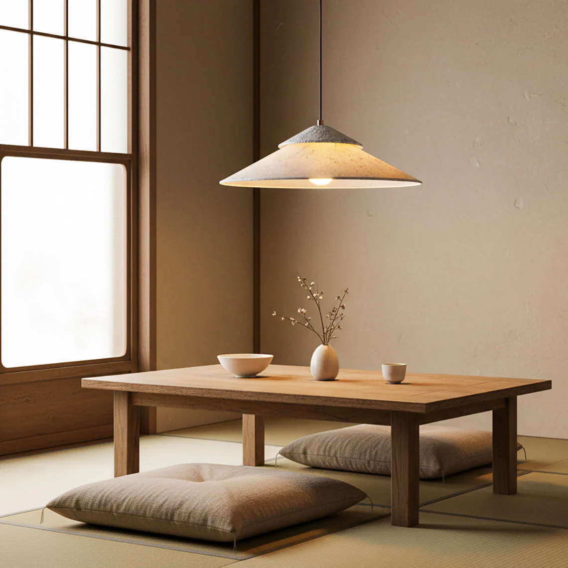 Nordglimt Wabi-Sabi Travertine Pendant Light - Image 4