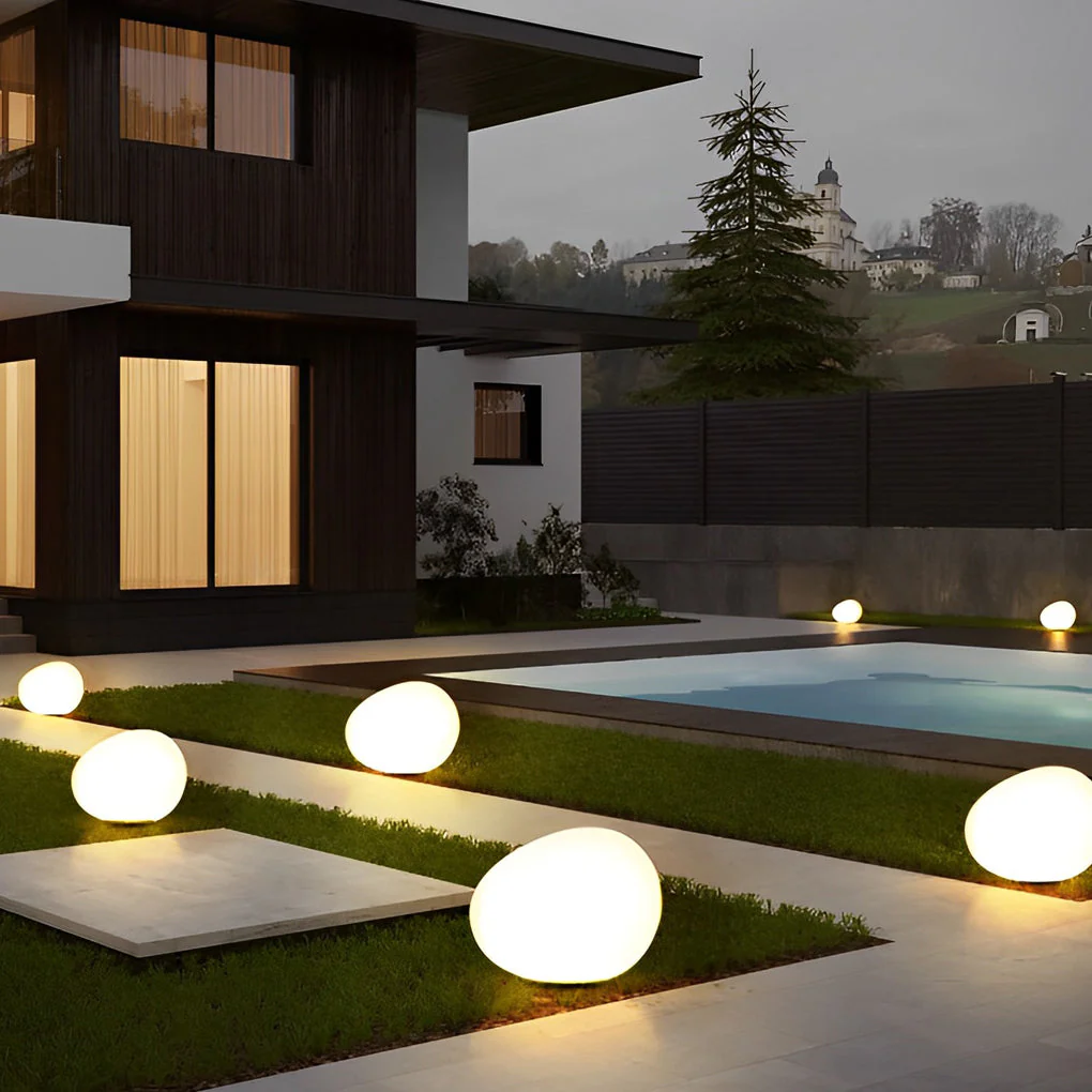 Nore Adjustable Cobblestone Plastic Outdoor Light - Image 7