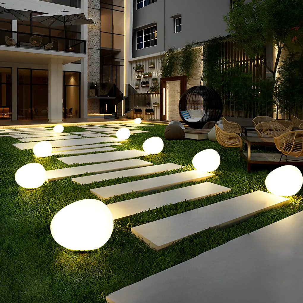 Nore Adjustable Cobblestone Plastic Outdoor Light - Image 9